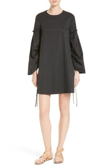 Women's Tibi Satin Poplin Trapeze Dress