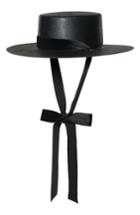 Women's Bijou Van Ness The Heiress Straw Bolero Hat - Black