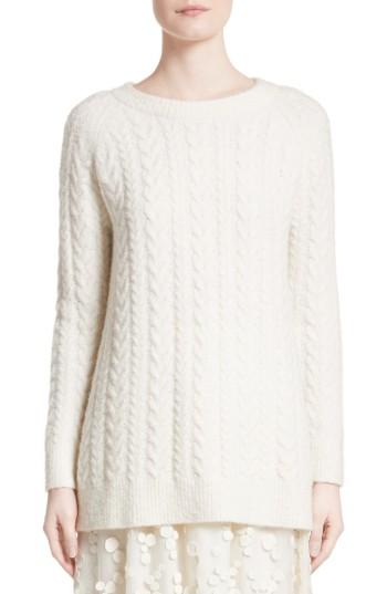 Women's Co Cable Knit Cashmere Blend Sweater