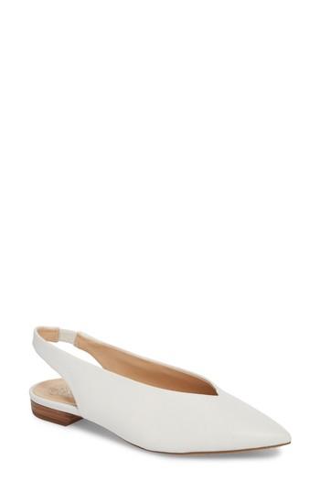 Women's Vince Camuto Matilda Slingback Flat M - White