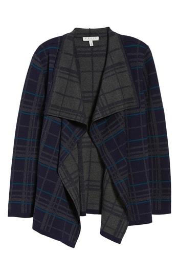 Women's Chaus Plaid Cardigan - Blue/green