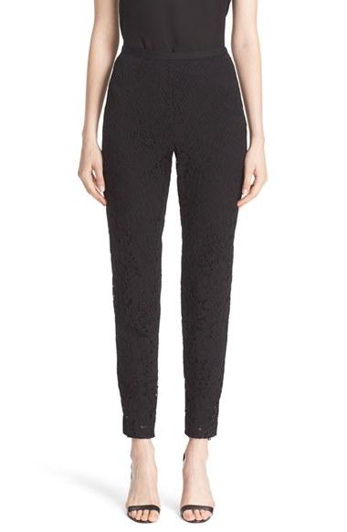 Women's St. John Collection Emma Lace Crop Pants