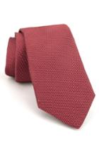 Men's Ted Baker London Micro Solid Silk Tie, Size - Red