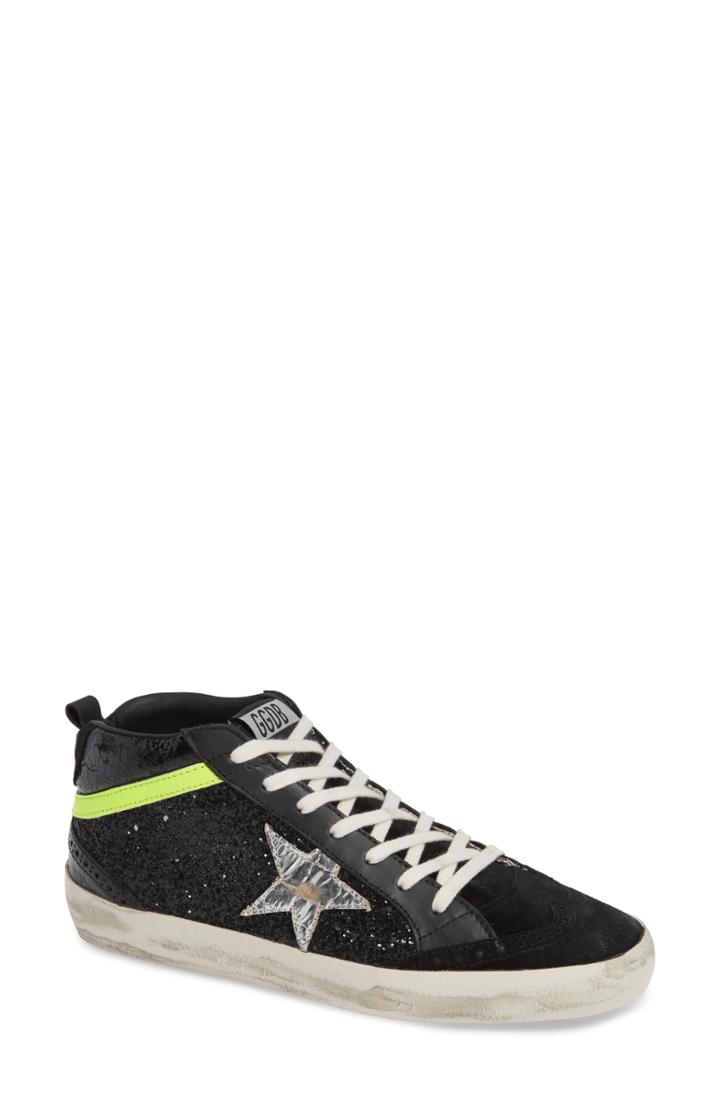 Women's Golden Goose Mid Top Sneaker Us / 35eu - Black