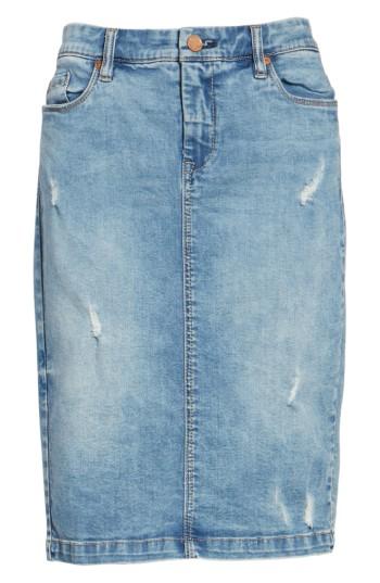 Women's Blanknyc Block Party Jean Skirt - Blue