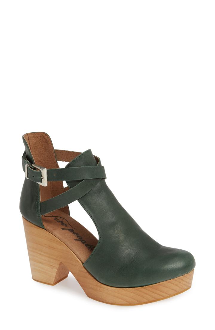Women's Free People Cedar Clog Us / 36eu - Green