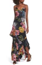 Women's Afrm Florence Ruffle Maxi Dress - Black