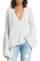 Women's Free People Lovely Lines Bell Sleeve Sweater - Ivory