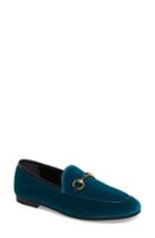 Women's Gucci Brixton Velvet Loafer .5us / 35.5eu - Blue/green