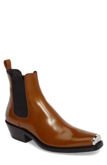 Men's Calvin Klein 205w39nyc Chris Western Metal Tip Boot Us / 43eu - Brown