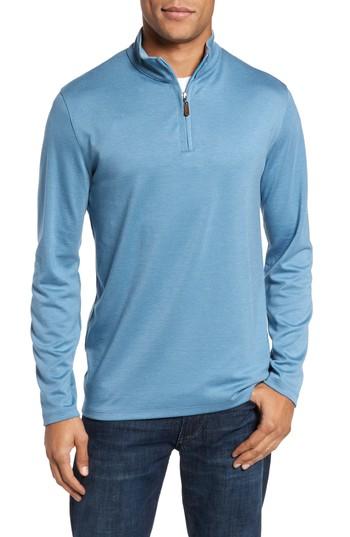 Men's Mizzen+main Quarter Zip Pullover - Blue