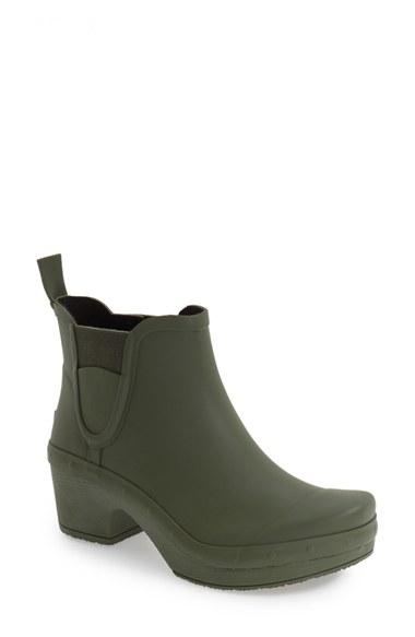 Women's Dansko 'rosa' Chelsea Rain Boot .5-6us / 36eu M - Green