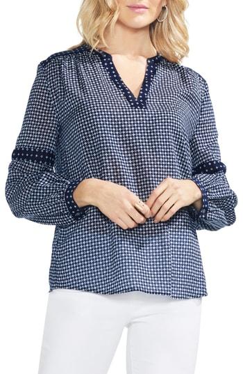 Women's Vince Camuto Mirror Foulard Peasant Blouse - Blue