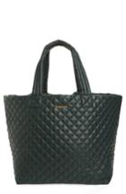 Mz Wallace 'large Metro' Quilted Oxford Nylon Tote - Green