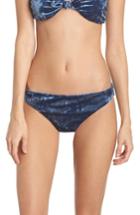 Women's Dolce Vita Velvet Bikini Bottoms - Blue