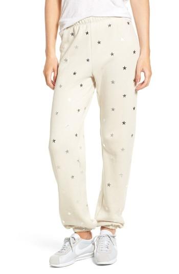Women's Wildfox Twinkle Star Jogger Pants - Grey