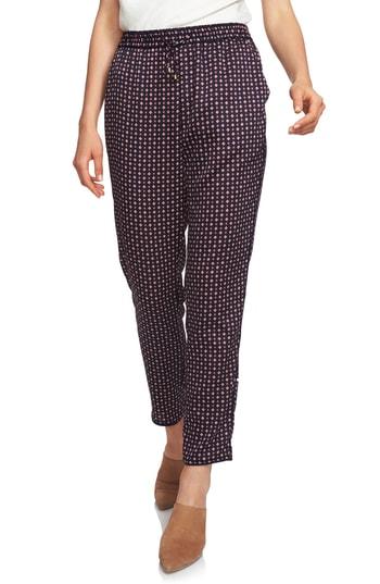 Women's 1.state Daisy Foulard Drawstring Pants, Size - Blue