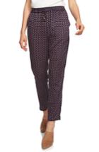 Women's 1.state Daisy Foulard Drawstring Pants, Size - Blue