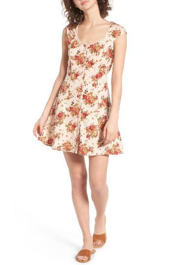 Women's Angie Floral Print Fit & Flare Dress