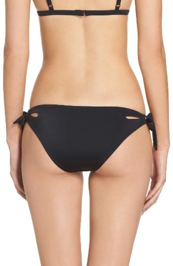 Women's Leith Side Tie Bikini Bottoms - Black