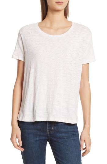 Women's Atm Anthony Thomas Melillo Slub Boyfriend Tee /small - Pink