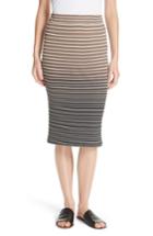 Women's Atm Anthony Thomas Melillo Dip Dye Stripe Skirt - Black