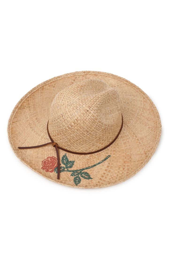 Women's Brixton Jenna Raffia Fedora -