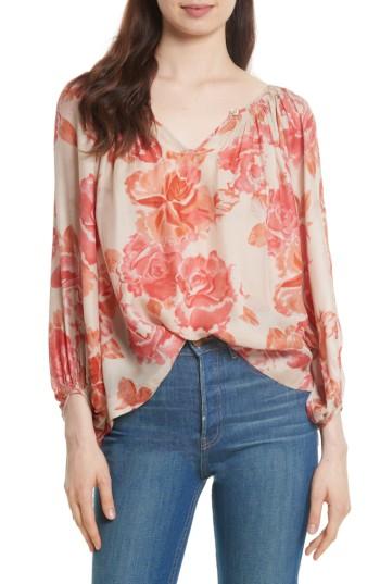 Women's The Great. The Dreamer Print Silk Top