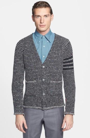 Men's Thom Browne Wool V-neck Cardigan