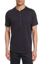 Men's Good Man Brand Short Sleeve Henley - Blue