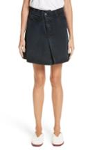 Women's Proenza Schouler Pswl Folded Denim Skirt - Black