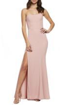 Women's Dress The Population Ellen Strapless Gown, Size - Pink
