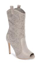 Women's Lauren Lorraine Layla Embellished Boot .5 M - Grey