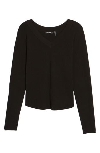 Women's Nic+zoe Ballet V-neck Top - Black