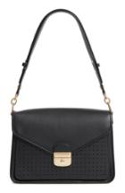 Longchamp Mademoiselle Calfskin Leather Shoulder Bag - Black