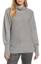 Women's Halogen Blouson Sleeve Sweater, Size - Grey