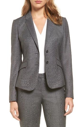 Women's Boss Jalinera Wool Suit Jacket R - Grey