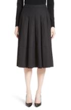 Women's Co Gabardine Pleated Skirt - Black