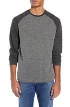 Men's French Connection Contrast Sleeve Jersey Shirt - Grey