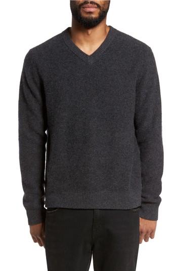Men's Vince V-neck Cashmere Sweater - Grey