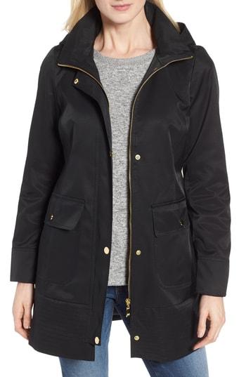 Women's Kristen Blake Hooded Rain Jacket - Black