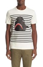 Men's Moncler Stripe Graphic T-shirt, Size - Ivory