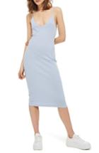 Women's Topshop Kaia Body-con Midi Dress Us (fits Like 0) - Blue