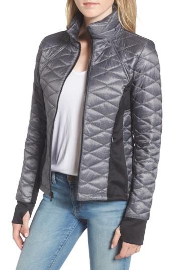 Women's Guess Quilted Jacket - Grey