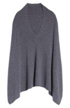Women's Halogen Convertible Cashmere Poncho, Size - Grey