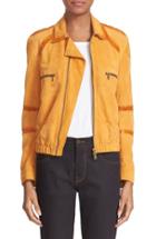 Women's Tomas Maier Suede Bomber Jacket