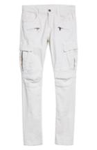 Men's Hudson Jeans Greyson Cargo Biker Skinny Fit Jeans - Ivory