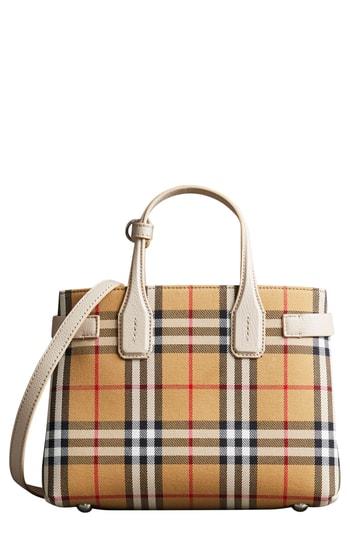 Burberry Small Banner Tote - Grey