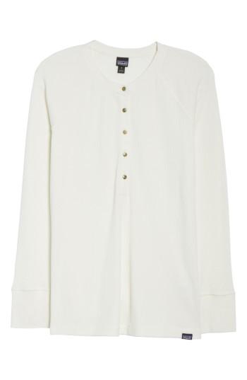 Women's Patagonia Waffle Knit Henley - White