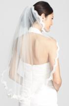 Wedding Belles New York 'lola' Lace Border Veil, Size - Ivory